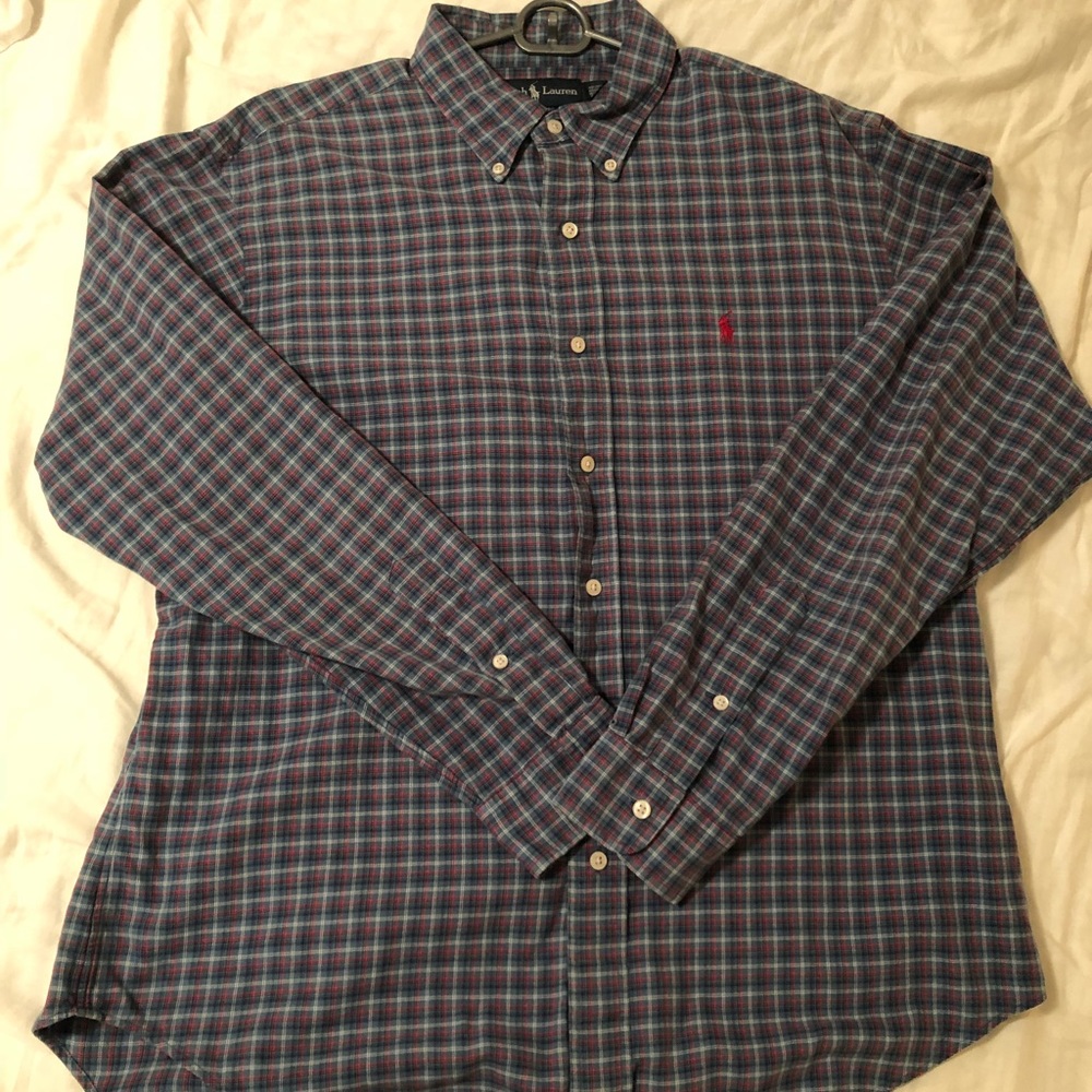 Ralph Lauren Polo Long Sleeve light flannel Large